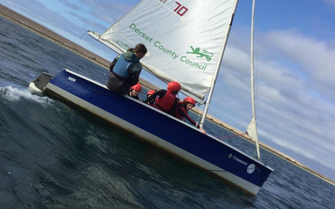 Rowan class sailing at Portland Sailing Centre
